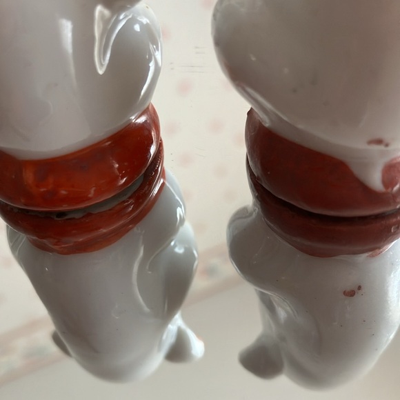 VINTAGE 1930’s JAPAN SET PIGS  PLAYING FLUTE with errors says PM PEPPER I’M SALT - Picture 6 of 7